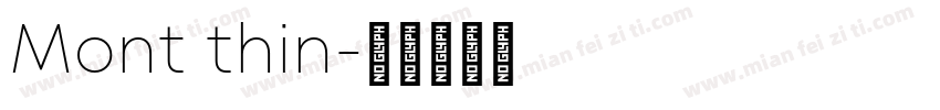 Mont thin字体转换